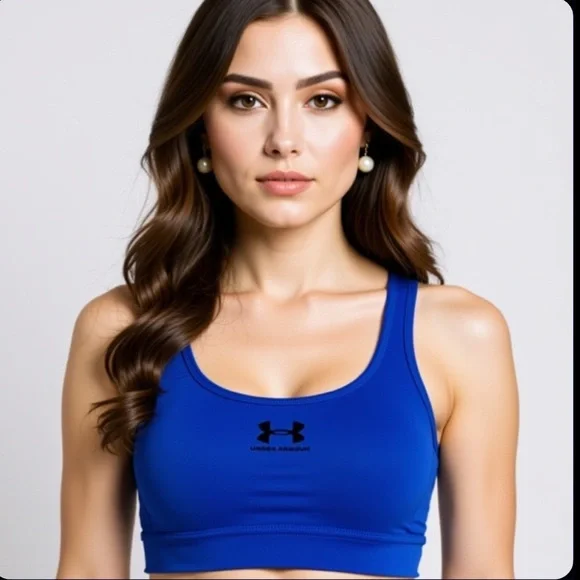 NWT Under Armour Blue Sports Bra - Picture 3 of 8